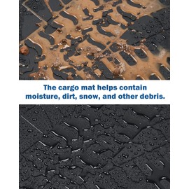 JOYTUTUS Cargo Mat fits Wrangler JL 4XE, All-Weather Protection Trunk Mat Cargo Liners Heavy Duty Waterproof Odorless Durable fits 2021 2022 2023 2024 2025 2026 Wrangler JL 4XE (Not Fits 4X4) - Black