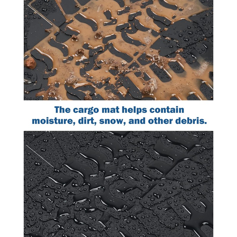 JOYTUTUS Cargo Mat fits Wrangler JL 4XE, All-Weather Protection Trunk