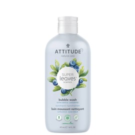 ATTITUDE Bubble Bath, EWG Verified, Plant and Mineral-Based, Dermatologically Tested, Vegan Body Care Products, Extra Gentle, Unscented, 473 mL