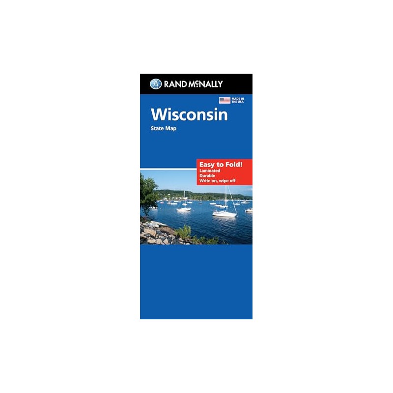 Rand McNally Easy to Fold: Wisconsin State Laminated Map