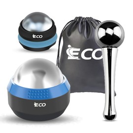 iECO Cryosphere Cold Massage Roller Ball – Ice Cold and Hot for Deep Tissue and Sore Muscle Relief of Stiffness and Stress, Body, Neck, Back, Foot, Plantar Fasciitis, Gifts for Him
