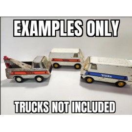 Tiny Tonka Tow Truck Or Tiny Emergency Van Replacement Stickers.