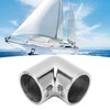 2 Way Boat Hand Rail Fitting 32mm 316 Stainless Steel