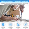 3.5 x 55 mm Black Drywall Screws, Self-Tapping, Phillips Countersunk