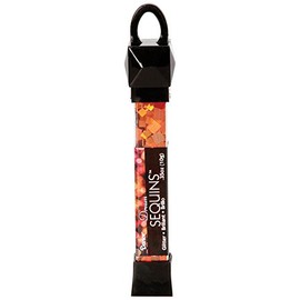 Darice SEQ509D Sequin Glitter, Bright Orange Square