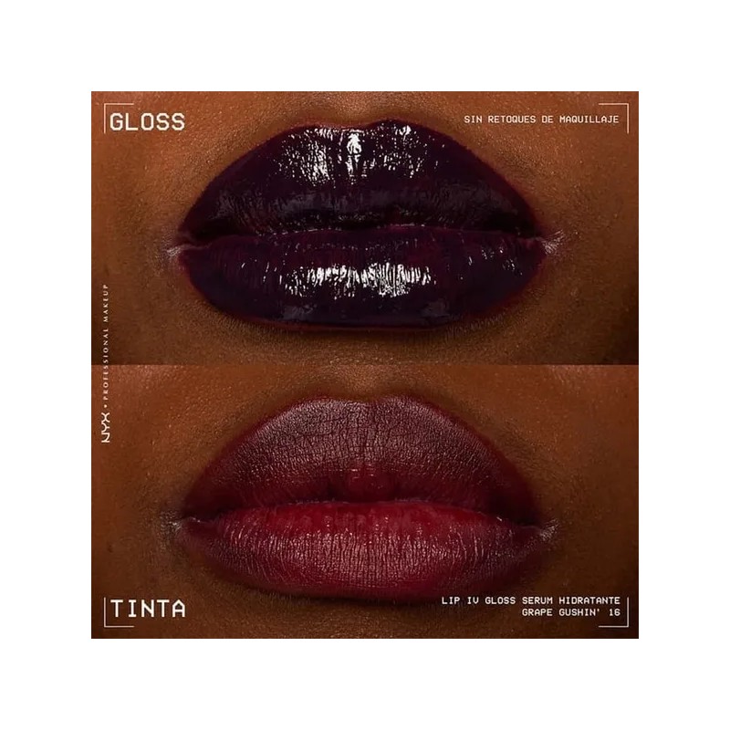 NYX PMU Lip IV, Gloss Serum Hidratante efecto tinta 5