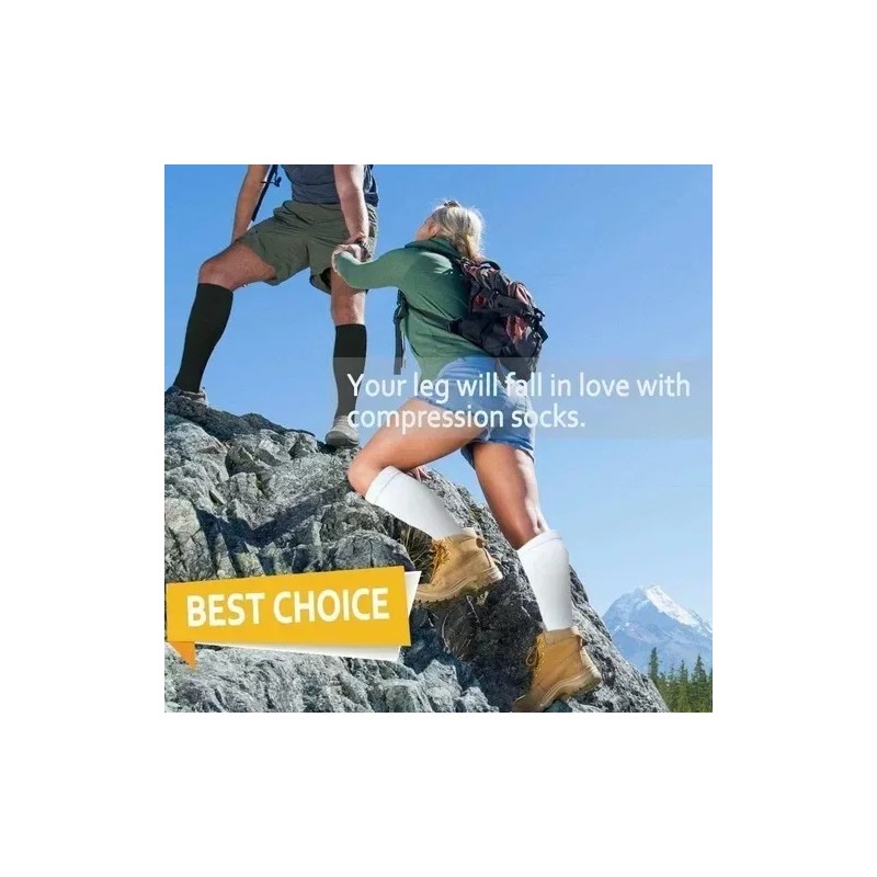 Calcetas Compresión Medias Calcetines Alivia Varices 4 Pares