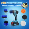 JOVANT Cordless Telescoping Power Drill&Cleaning Tools with 2-Max 20V Batteries