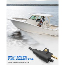 JUWEVAZU Boat Engine Fuel Connector Fit for Mercury Mariner Force 4HP 5HP 6HP 8HP 9.9HP 15HP 20HP-70HP 75HP 90HP 175HP, Replace 22-8M0148583 8M0182334 15781A5 816856T3 816856Q3 816856A3 15781A1