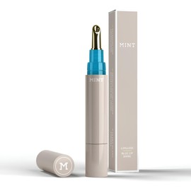 MINT Blue Lip Shine Hyaluronic Lip Glow (4 ml) - Whitening Effect Lip Gloss - Precious Oils - Enriched with Blue Pigments for Radiant Teeth - Vegan - by Dr. Mintcheva