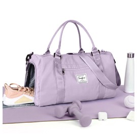 Pakembl Gym Bag Womens Mens with Shoes Compartment and Wet Pocket,Travel Duffel Bag for Women for Plane,Sport Gym Tote Bags Swimming Yoga,Waterproof Weekend Overnight Bag Carry on Bag Holdalls A11