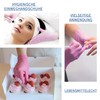 Nitrile Disposable Gloves Powder-Free Textured XS-XL Pack of 100 Pink