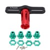 4 Set 17mm Hex Nuts Splined Wheel Hubs with Removal
