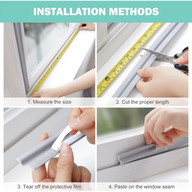 MOPMS Draft Stopper Sweep, Door Weatherproofing Stripping, Window Seal Strip