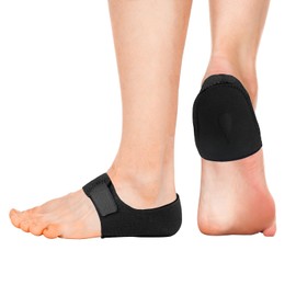 2 x Heel Protectors with Pads Effectively Relieve Heel Pain from Plantar Fasciitis, Heel Bone Spurs, Tendonitis, Cracked Heels and Achilles Tendonitis