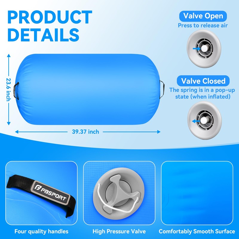 Air Roller Gymnastics Barrel, Inflatable Gymnastics Air Roller Inflatable Air