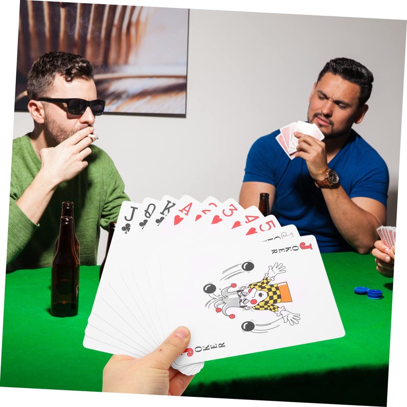 KOMBIUDA 1set Jumbo Giant Playing Cards Extra Large Poker Deck