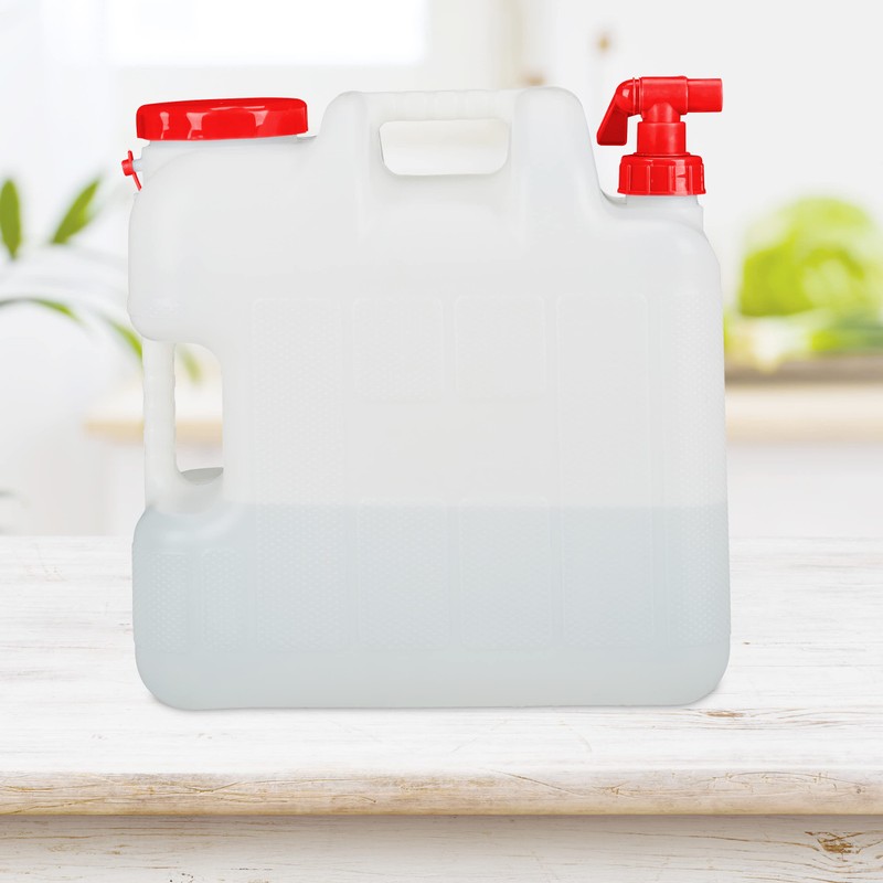 Relaxdays, Water Canister with Tap, Wide Neck Screw Cap, Camping