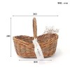 Boat basket with natural leather with nice flavor, Small Size