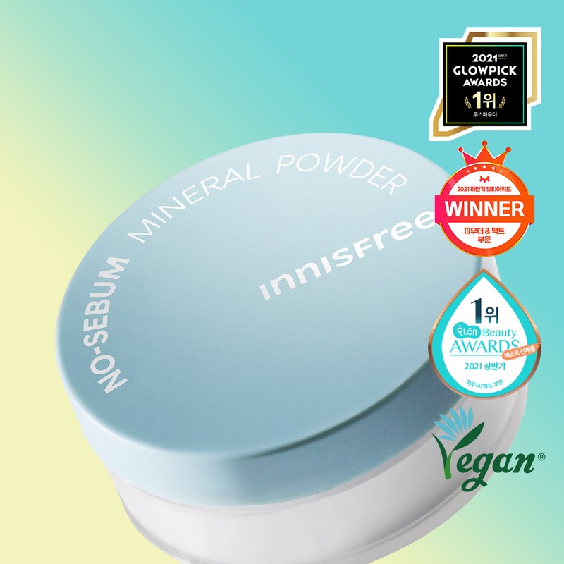 Innisfree [이니스프리][봄선물][듀오]노세범 미네랄 파우더 세트 [Innisfree][Spring Gift][Duo] No-Sebum Mineral Powder