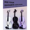Aileen 4/4 Student Violin for Beginners - Gloss White