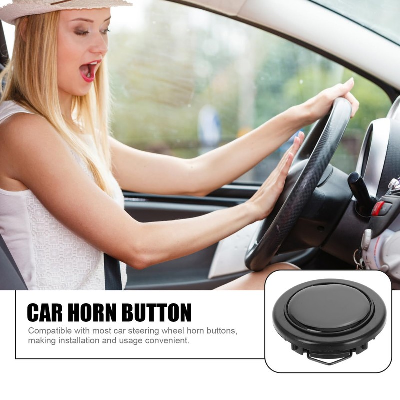 Zerodeko Car Horn Button Cover Plastic Replacement for Steering Wheel