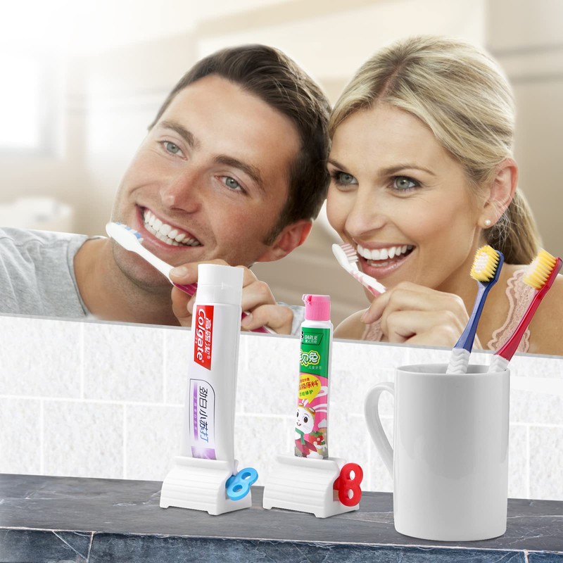 3 x Toothpaste Squeezer Toothpaste Seat Holder for Bathroom Accessories