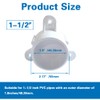 ANPTGHT 1-1/2" PVC Table Leg Cap Fittings, Furniture Grade Rod