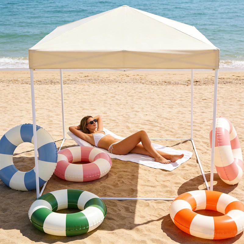 4Pcs Inflatable Pool Float for Adults 31 Inch Classic Striped
