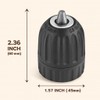 3/8" Keyless Drill Chuck Adapter 0.8-10mm, 1/4-Inch Hex Shank, Capacity