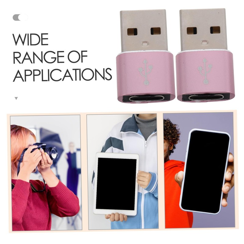 LABRIMP 2 Pack Type-c to USB Adapter Card Reader External