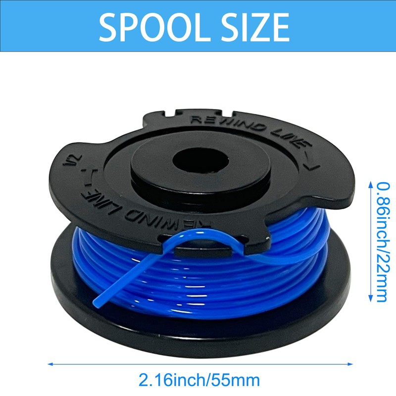 Aporozona 6PC 88524 88532 51484 Trimmers Replacement Spools for Toro