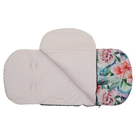 Universal Baby Stroller Pram cosytoes Liner Buggy Padded Luxury Footmuff (Roses/Baby Pink)