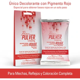 Loquay Polvo Decolorante Pulver Rouge Formulado Para Tonos Rojos