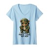 Womens Camouflage Rapper Teddy Bear Camo 80s Old School Hip