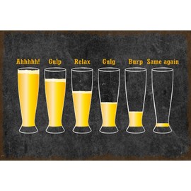 Schatzmix Tin-Plate Sign, Sheet metal, Multicoloured, 20x30 cm