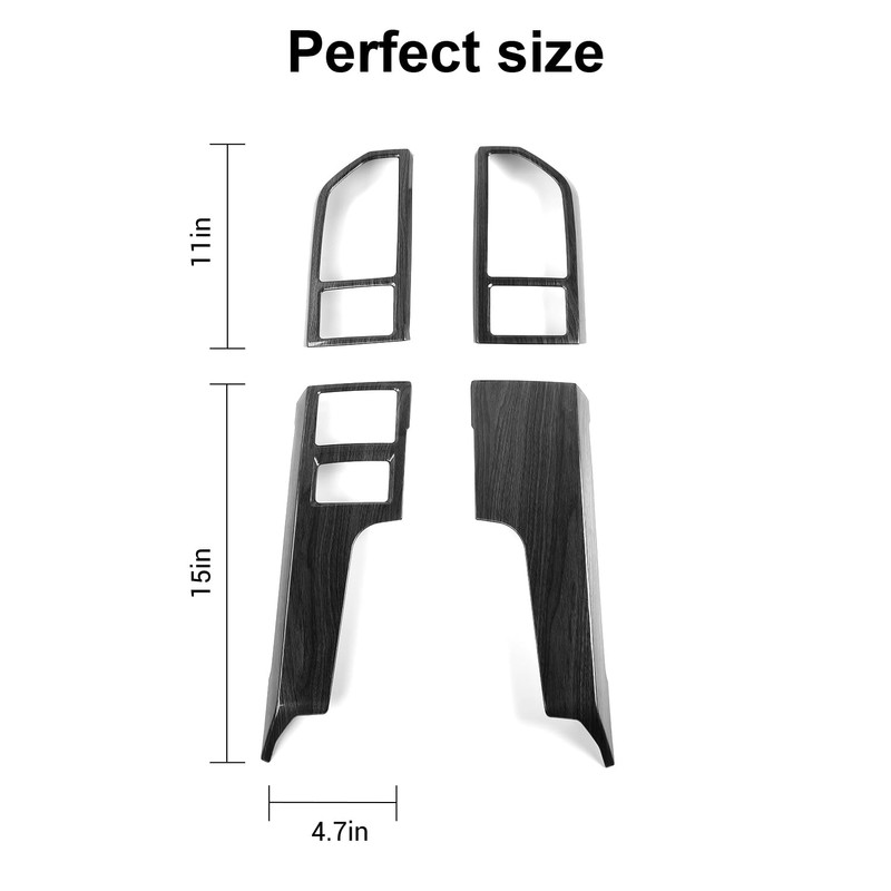 JeCar for F150 Black Wood Grain Interior Trim Kits for
