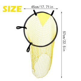quiodok Pack of 2 Top Football Goal Accessories Yellow Football Target Football Goal Corner Shooting Football Goal Target Net Football Training Football Accessories 45 x 60 cm Football Target Net for