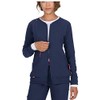 KOI Lite Women's Clarity Zip Front Solid Scrub Jacket (Navy,