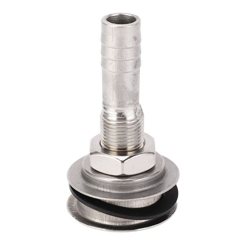 316 Stainless Steel Straight Thru Hull Valve Fitting 16mm Vent