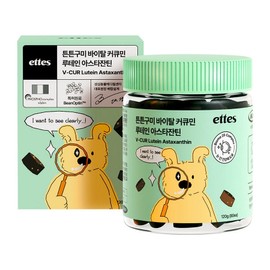 Etz Strong Gummies Dog Eye Liver Nutrient, 1 ea, Tears Improvement Eye Health, 80 Tablets / 엣츠 튼튼구미 강아지 눈 간 영양제, 1개, 눈물개선눈건강, 80정