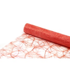 Sizoweb Table Runner Table Runner Decoration Decoration Width 30 cm Roll Length and Colour Selectable Salmon Salmon 5 Metres