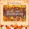 Happy Friendsgiving Banner Backdrop 7x5FT Fall Maple Leaves Harvest Pumpkin