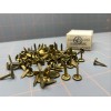 No. 2 Vintage Brass 100 CT 1/2" Paper Fastener Prongs