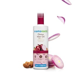 Aceite capilar de cebolla Mamaearth | Aceite anti caída y control de la caída del cabello natural y orgánico con Redensyl | para cabello teñido y todo