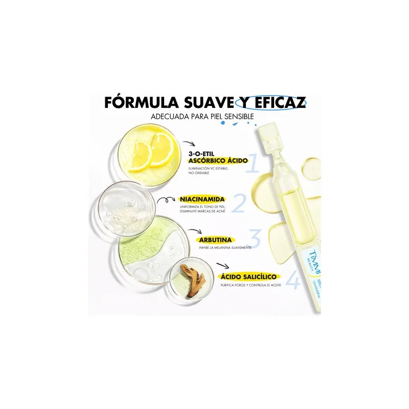 Timmi Beauty Facial Sérum Niacinamida Vitamina C Niacinamide Vitamin C