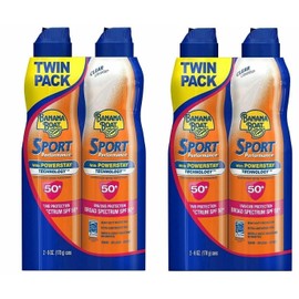 Banana Boat Sport Performance Broad Spectrum Sunscreen Spray, 6oz each SPF50 Lot