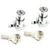 XMHF Plunger Push Lock For Sliding Glass Door Display Case