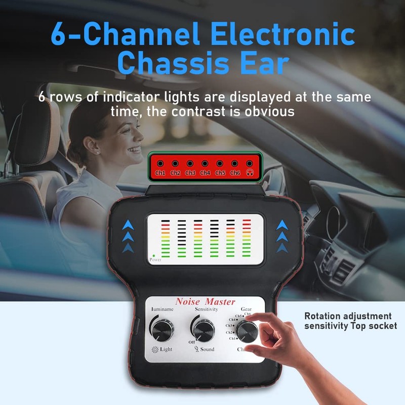 Chassis Ear Automotive Engine Noise Finder Tool, 6 Channel Chassis