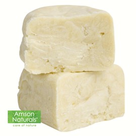 Amson Naturals Shea Butter 2.2 lb / 1 kg -100% Natural Raw Unrefined -by Amson Naturals-Use Alone or in DIY Skin Care Recipes,Body Butters,Lotions,Soap,Dry skin,Stretch Marks, Lip Balms and More.